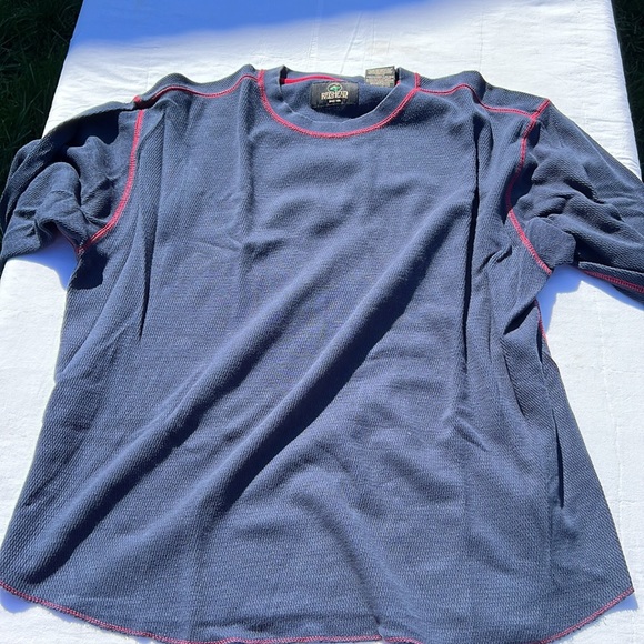 Red Head Brand Co Men XL Long Sleeve Thermal Henley Waffle Knit Shirt - Picture 7 of 8